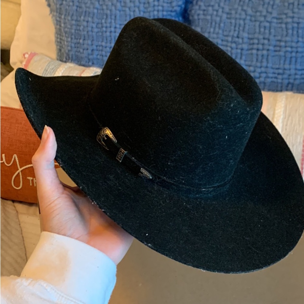 Black Felt Denton Cowboy Hat